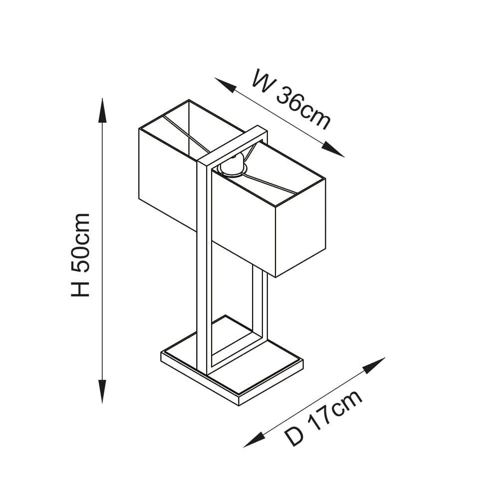 Abbey Black & Gold Table Lamp - Image 3