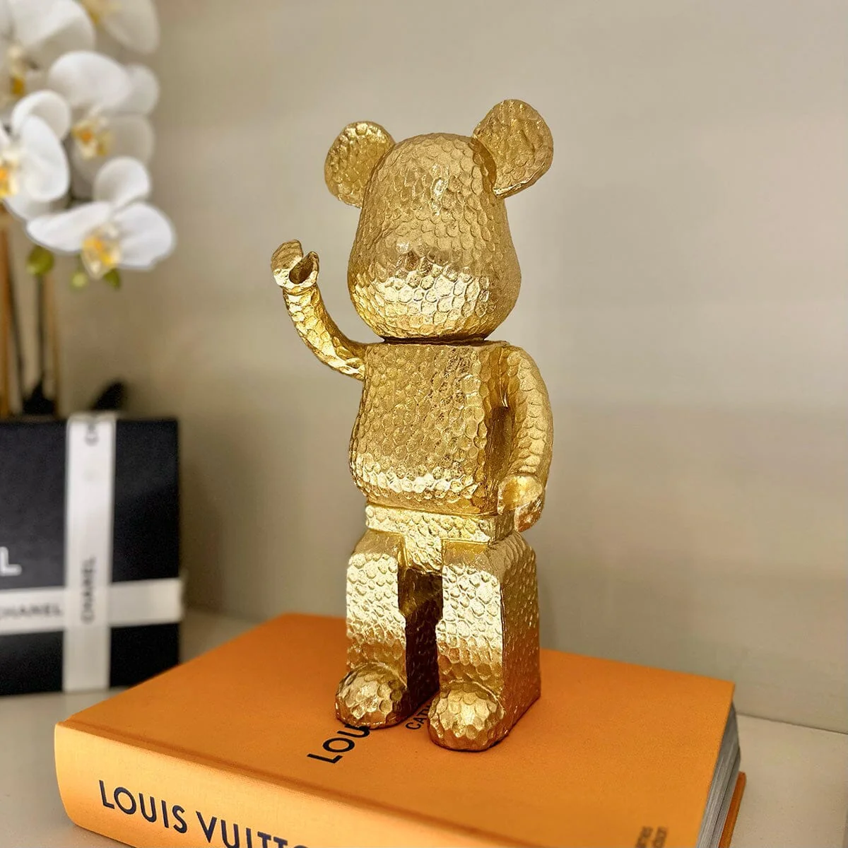 Alessio Gold Standing Bear Ornament - Image 3