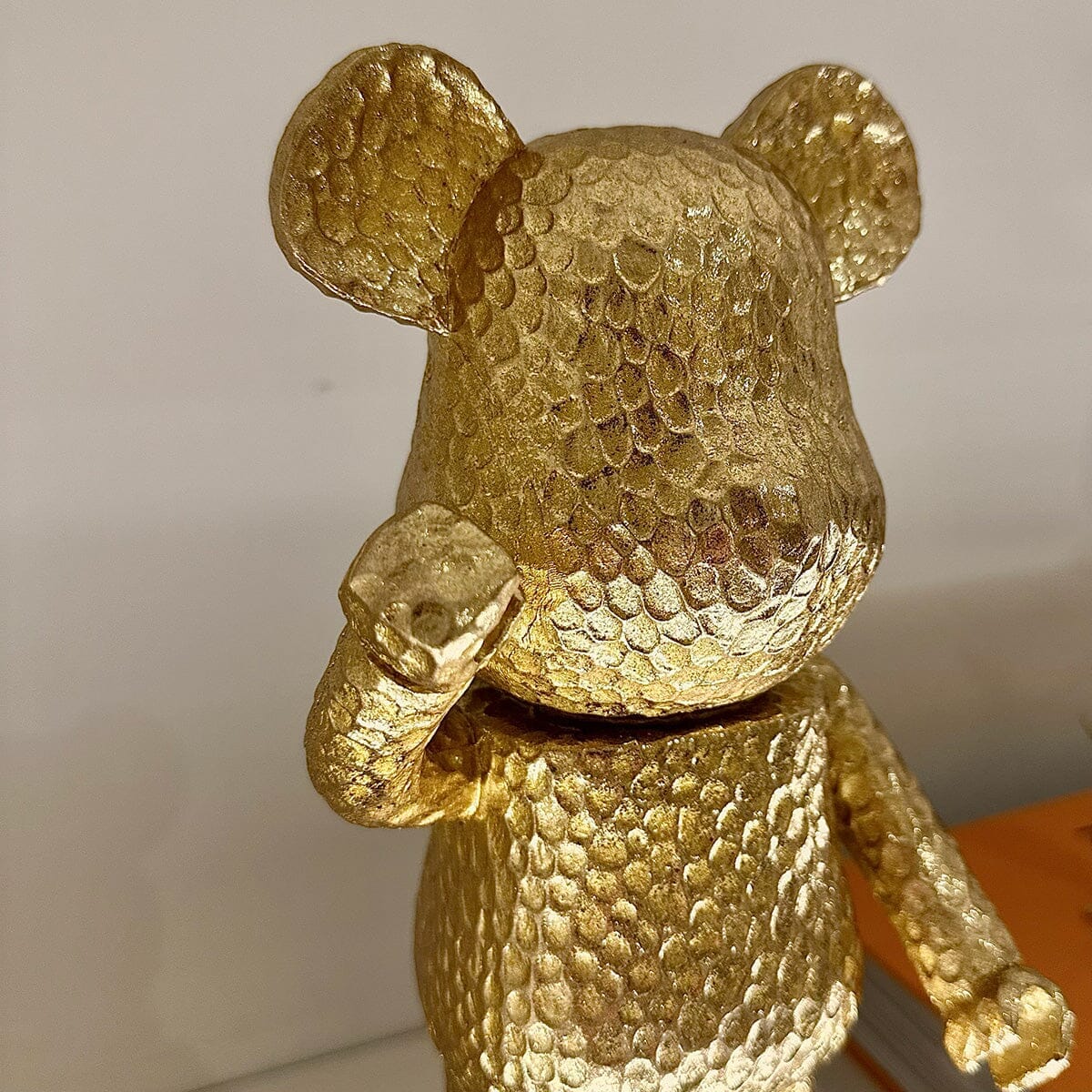 Alessio Gold Standing Bear Ornament - Image 4