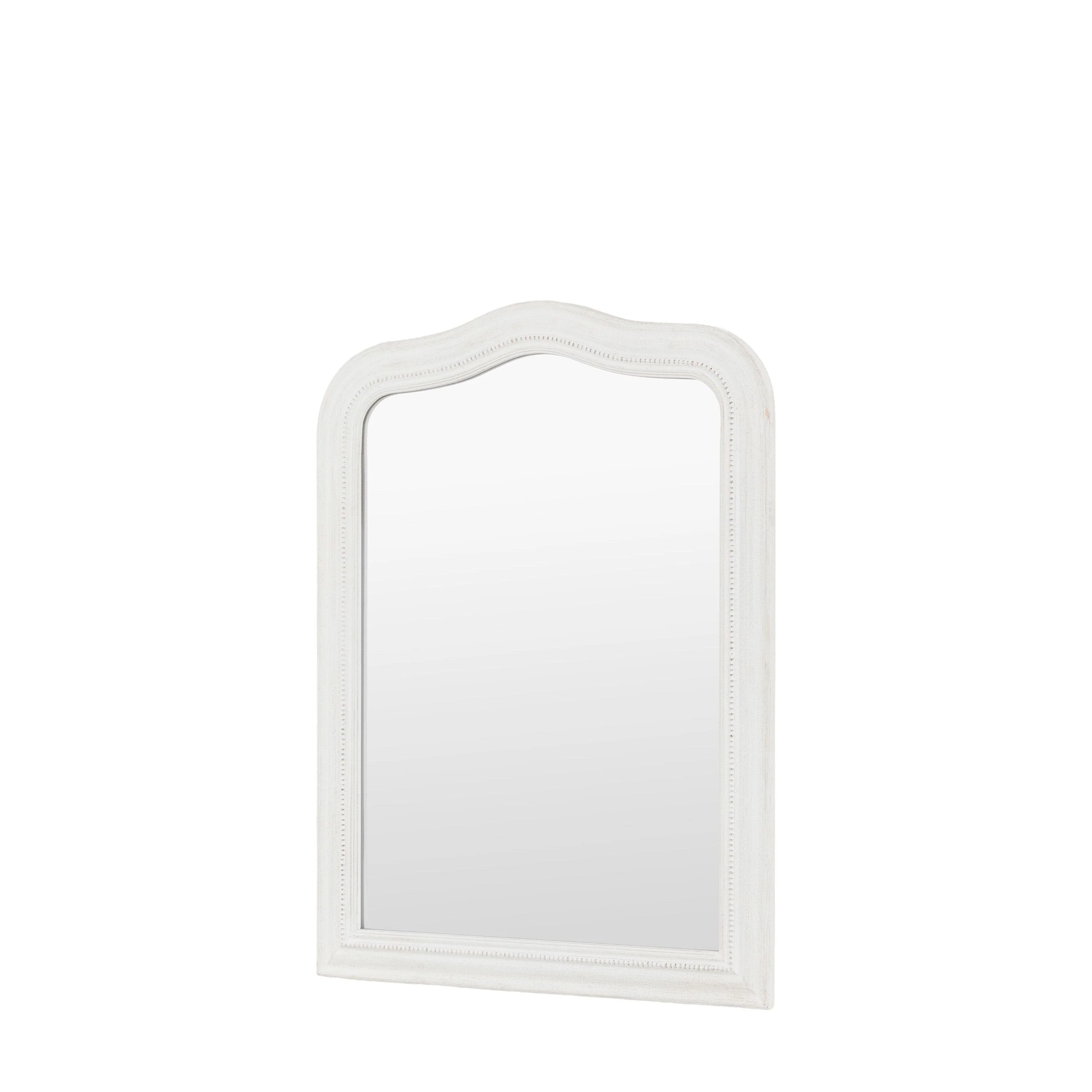 Alpar White Wooden Arch Wall Mirror - Image 3
