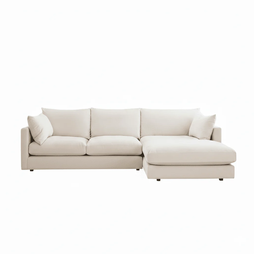Ariana Cream Velvet Sofa Range - Image 12
