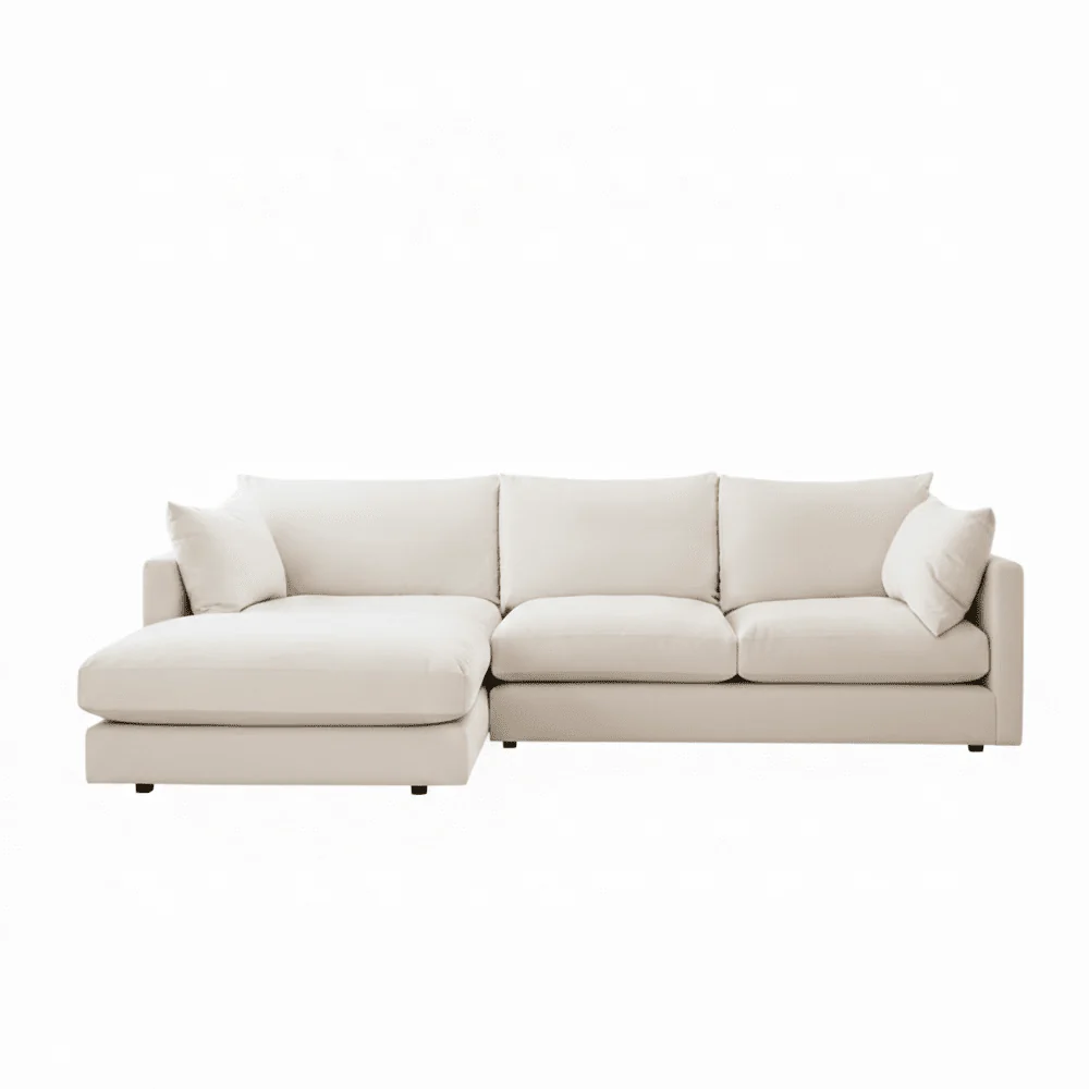 Ariana Cream Velvet Sofa Range - Image 14