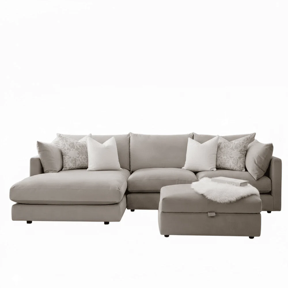 Ariana Silver Velvet Sofa Range - Image 17