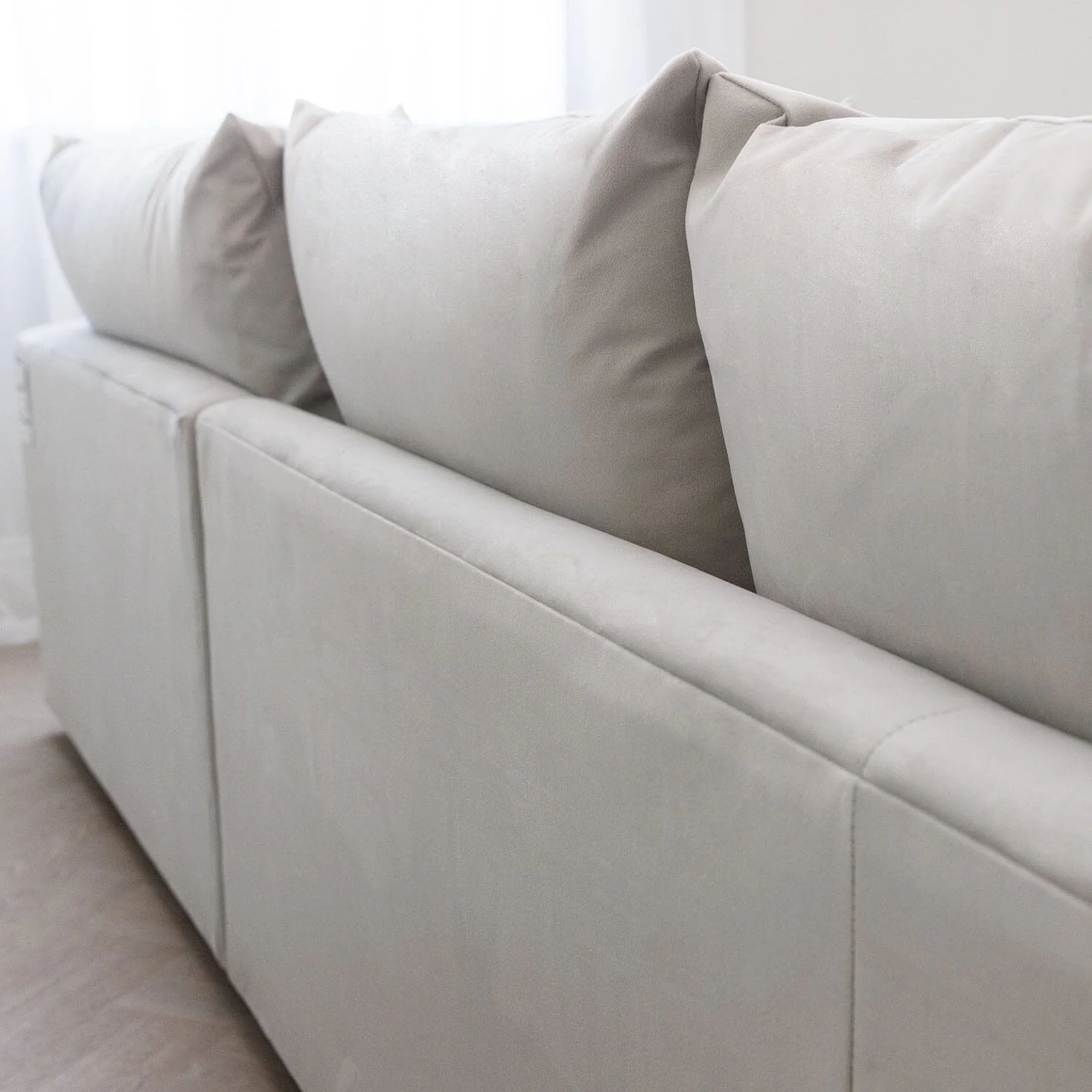 Ariana Silver Velvet Sofa Range - Image 5