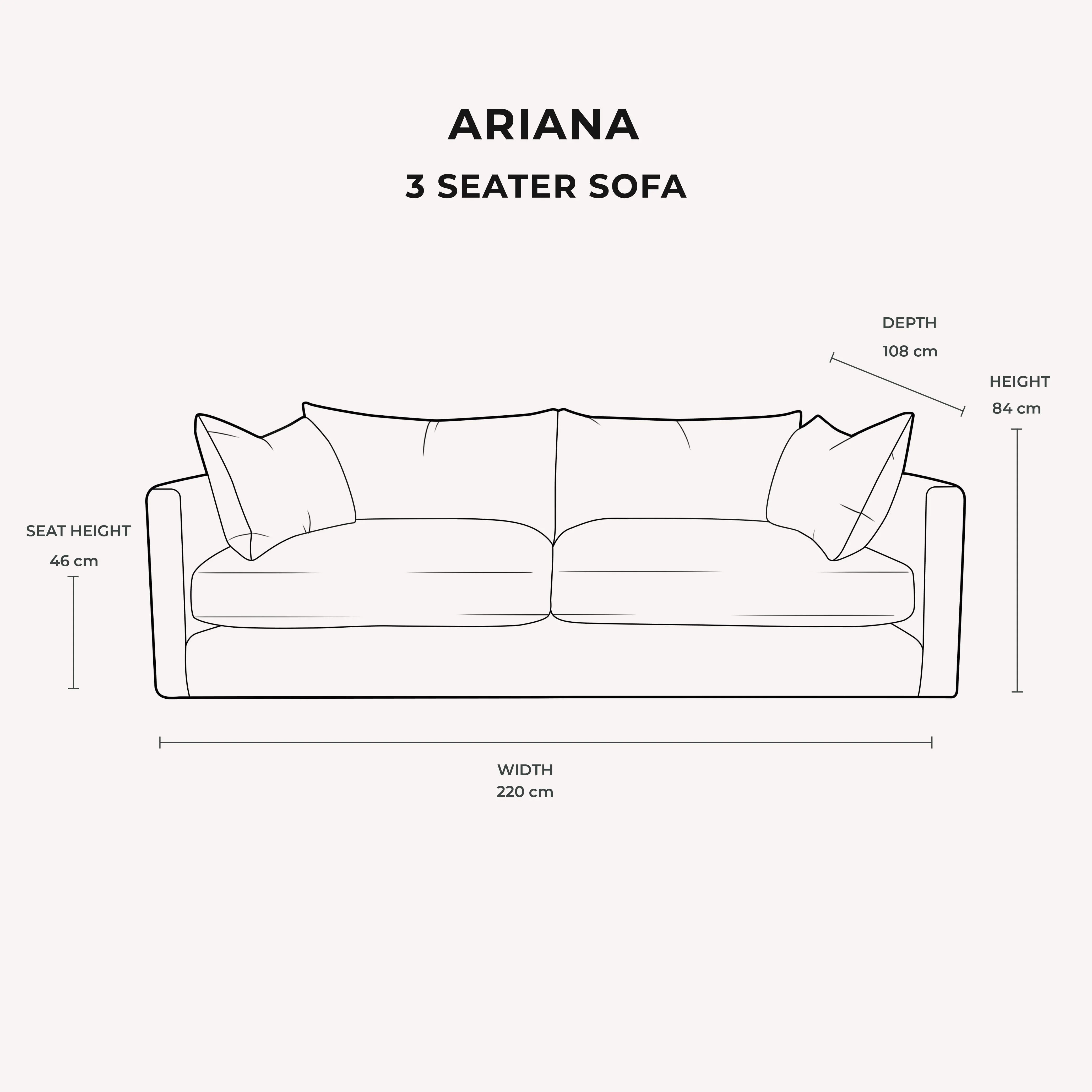 Ariana Silver Velvet Sofa Range - Image 7