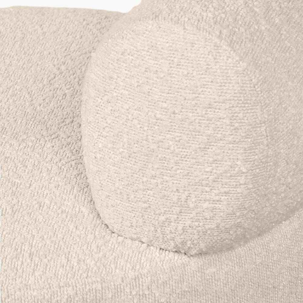 Arles Cream Boucle Round Accent Chair - Image 6