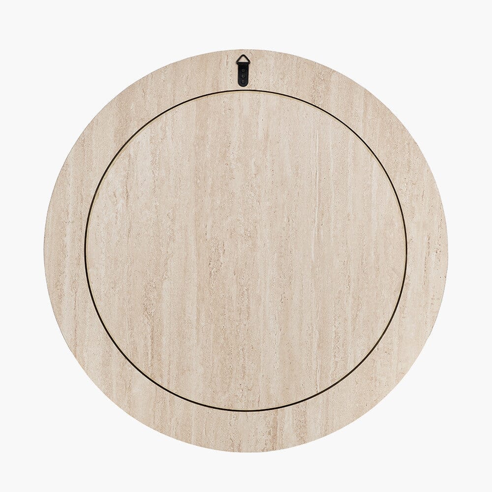 Arnot Travertine Effect Round Mirror - Image 4