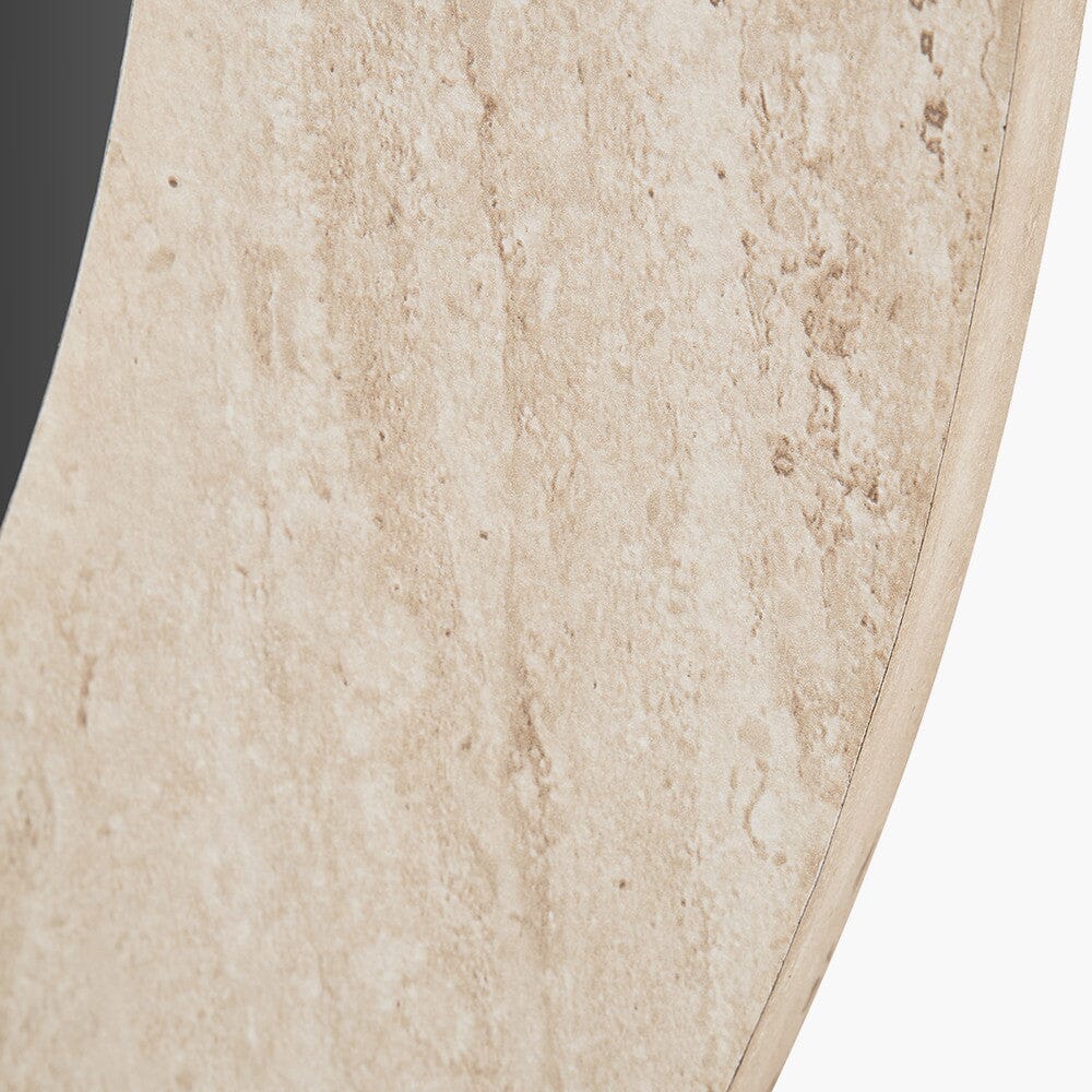 Arnot Travertine Effect Round Mirror - Image 6