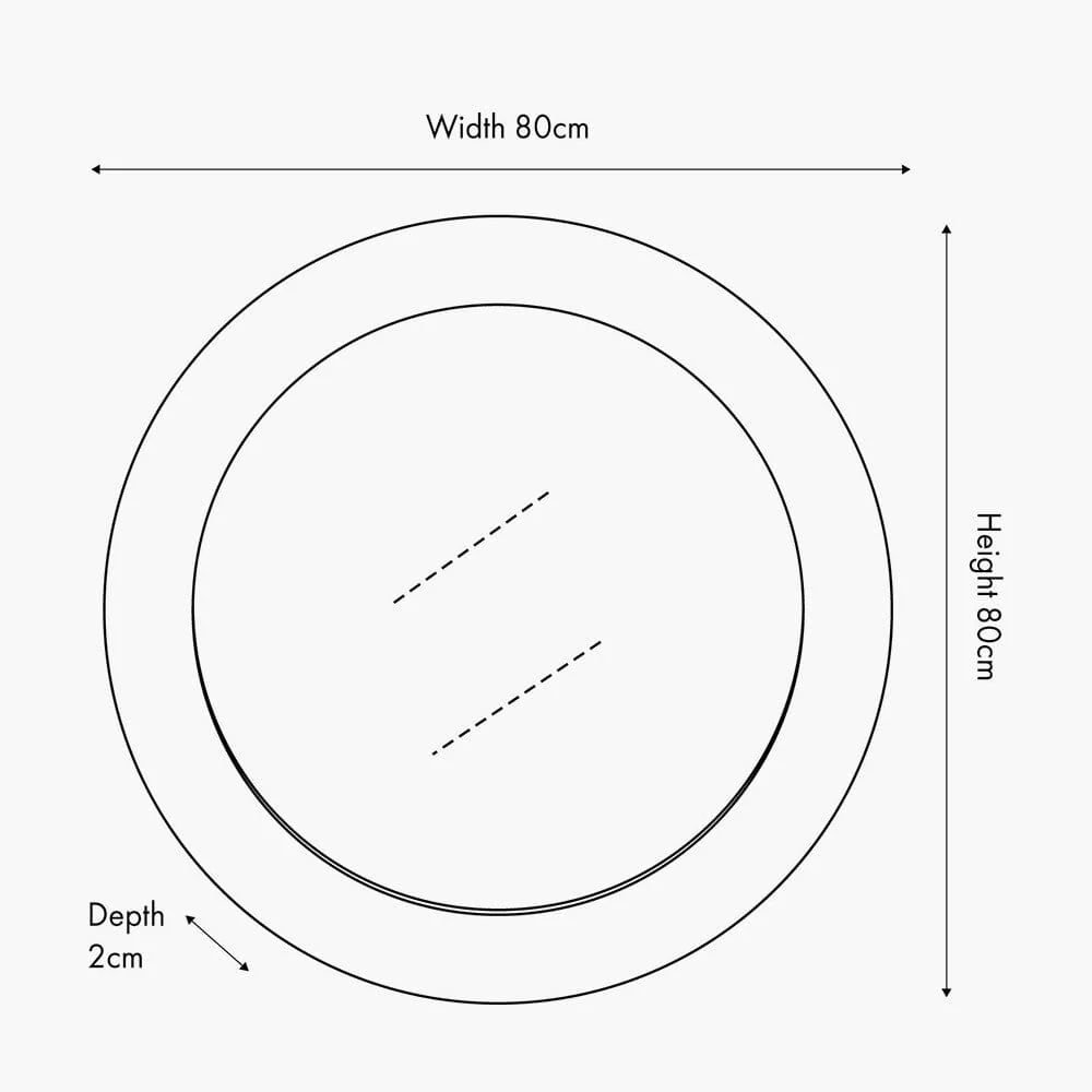 Arnot Travertine Effect Round Mirror - Image 7