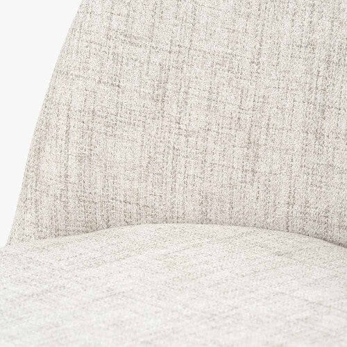 Arte Cream Linen & Black Metal Bar Stool - Image 3