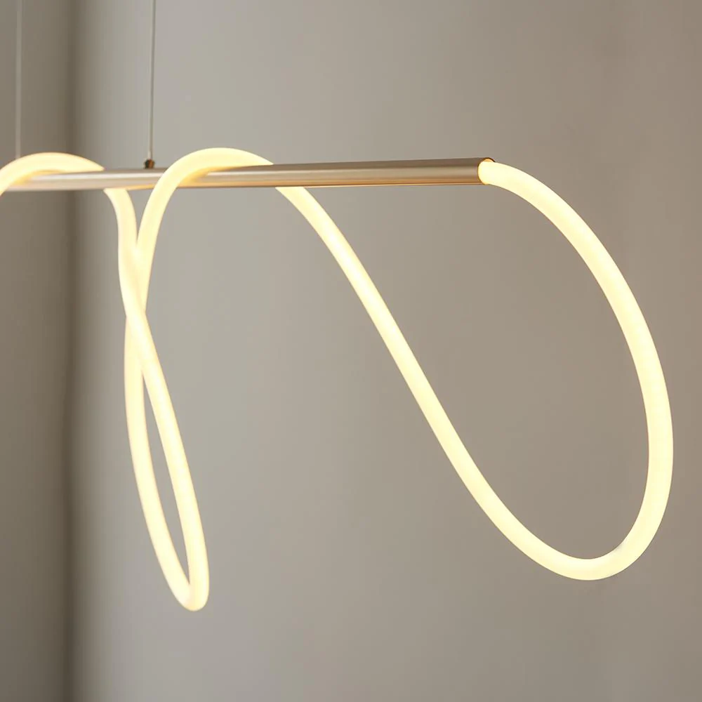 Azariah Gold Abstract Linear Pendant Ceiling Light - Image 4