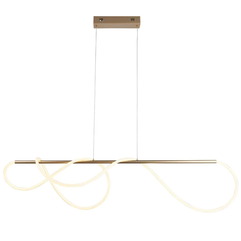 Azariah Gold Abstract Linear Pendant Ceiling Light - Image 5