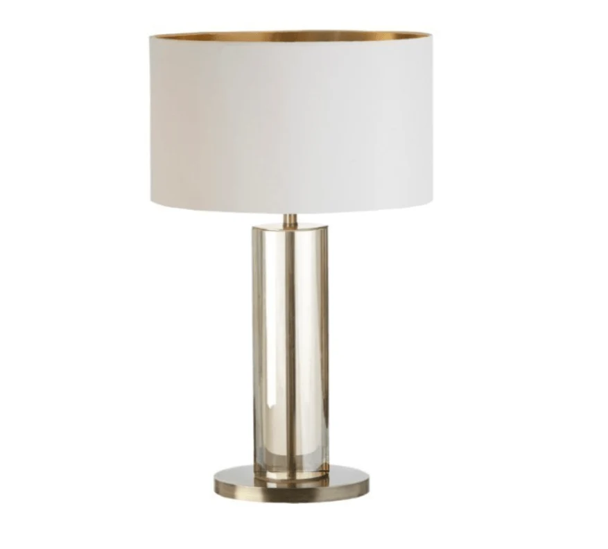 Baroness Medium Solid Glass & Gold Table Lamp - Image 5
