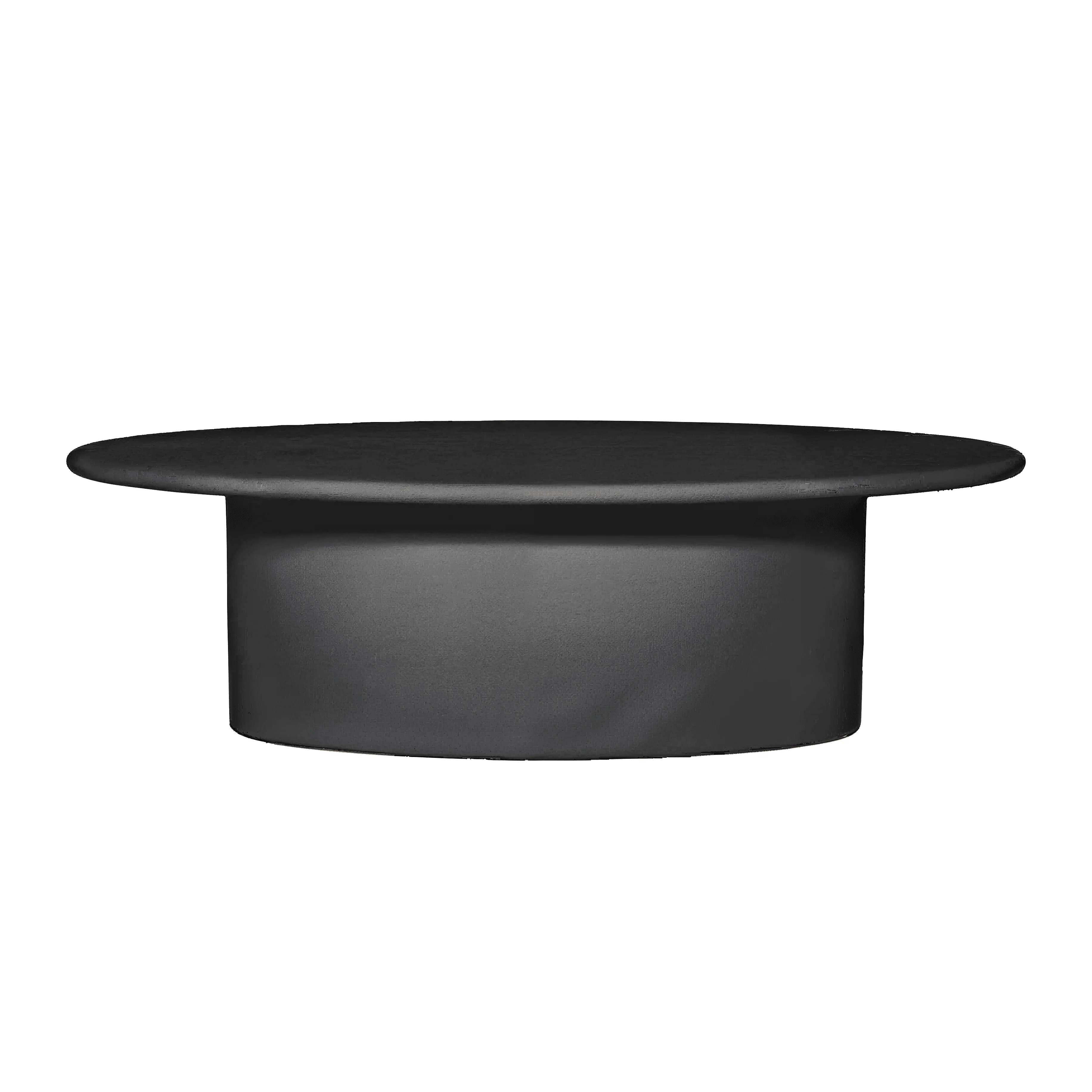 Belle Black Oval Coffee Table - Image 4