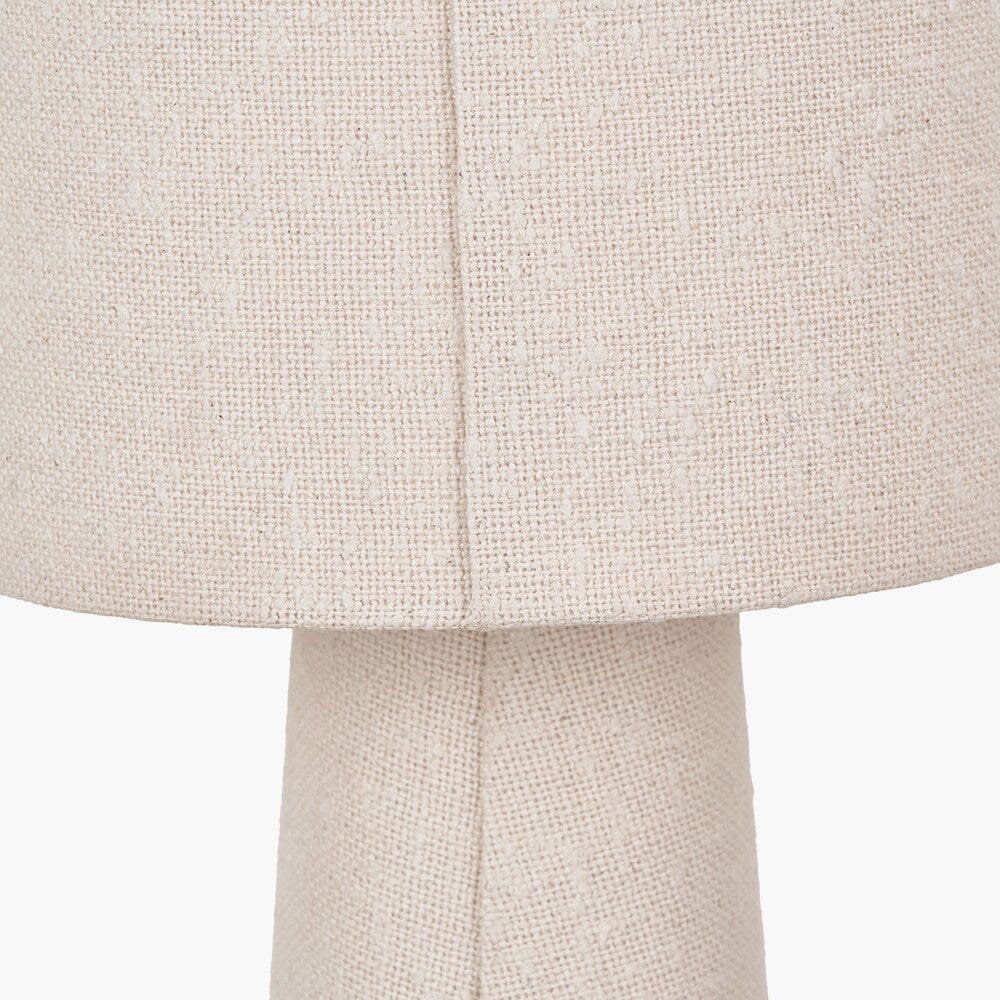 Briony Cream Boucle Fabric Table Lamp - Image 6