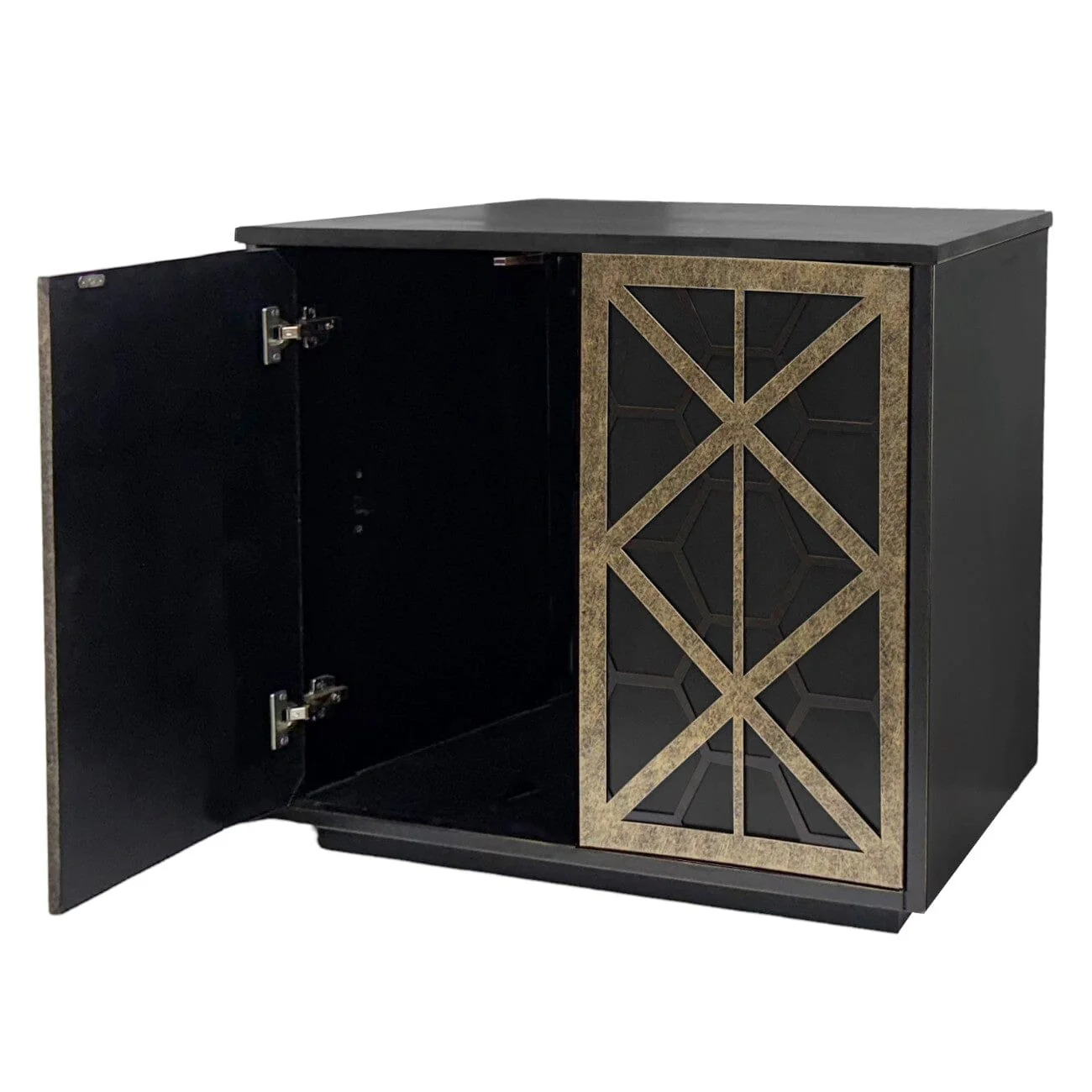 Brooke Luxury Black & Gold 2 Door Sideboard - Image 3