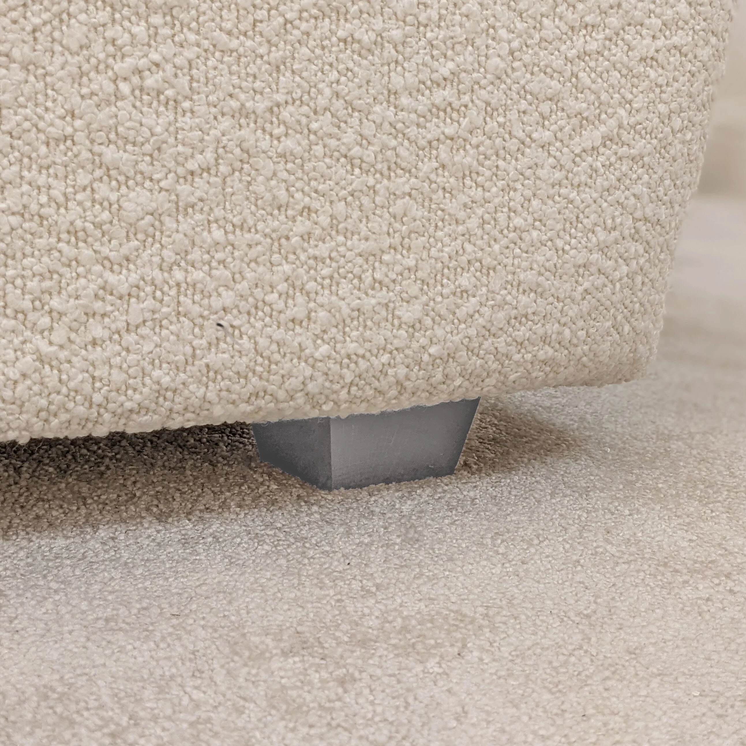 Cascade Cream Boucle Luxury Panelled Bed - Image 7