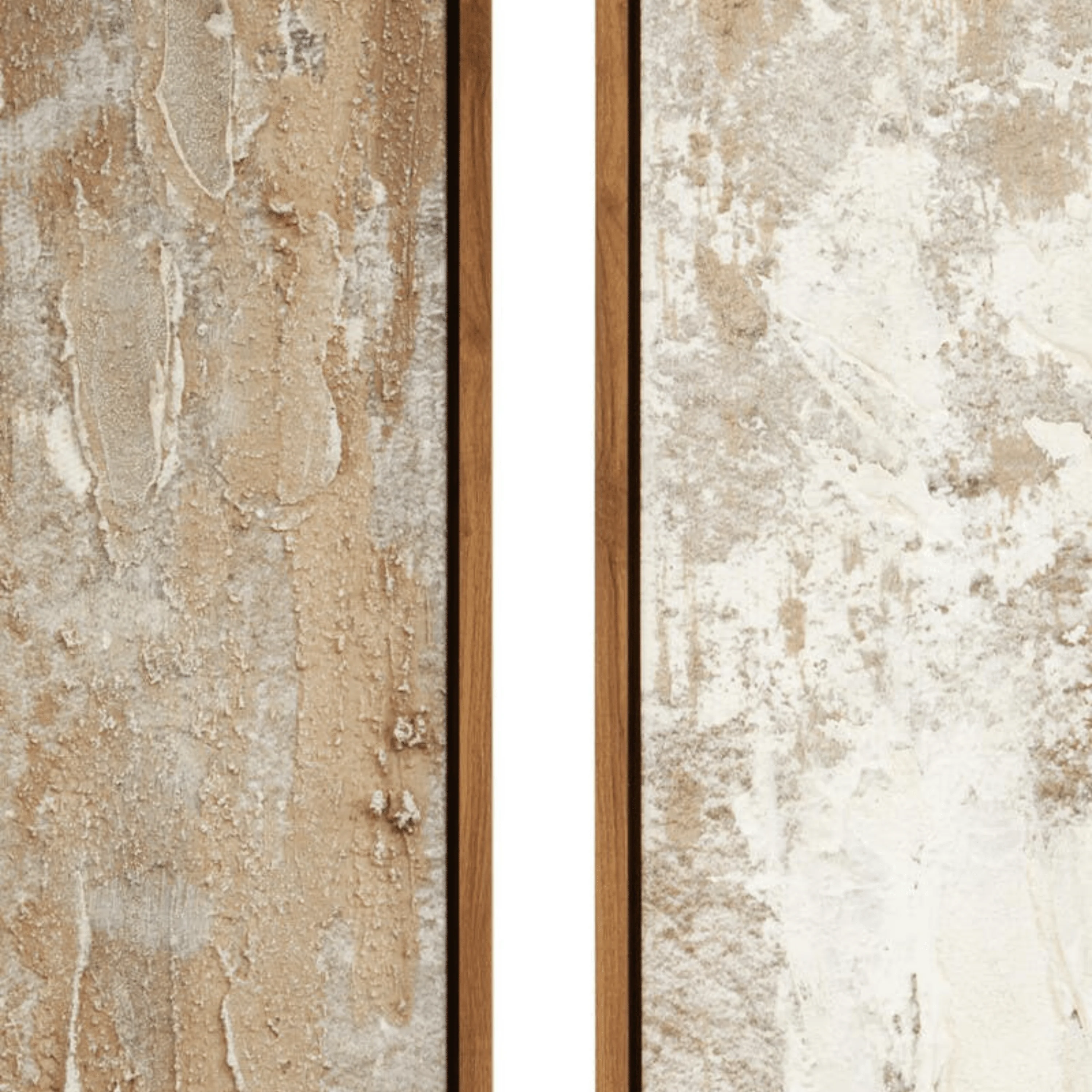 Celine Beige & Cream Wall Art - Set of 2 - Image 3