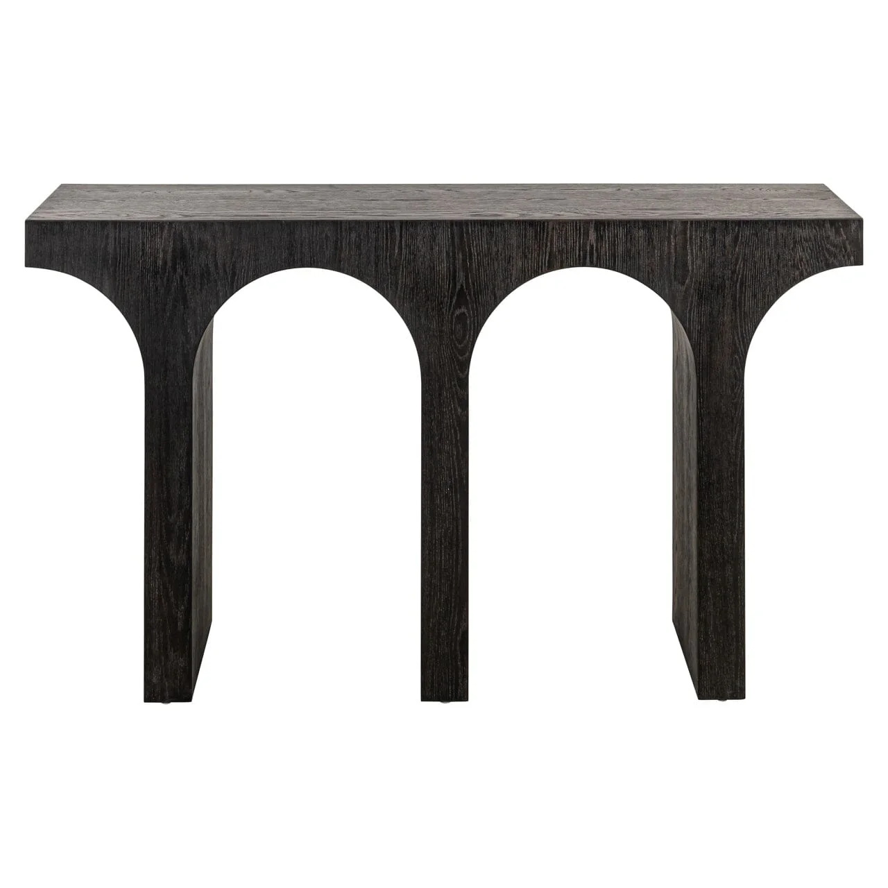Churchill Black Wooden Arch Console Table - Image 3