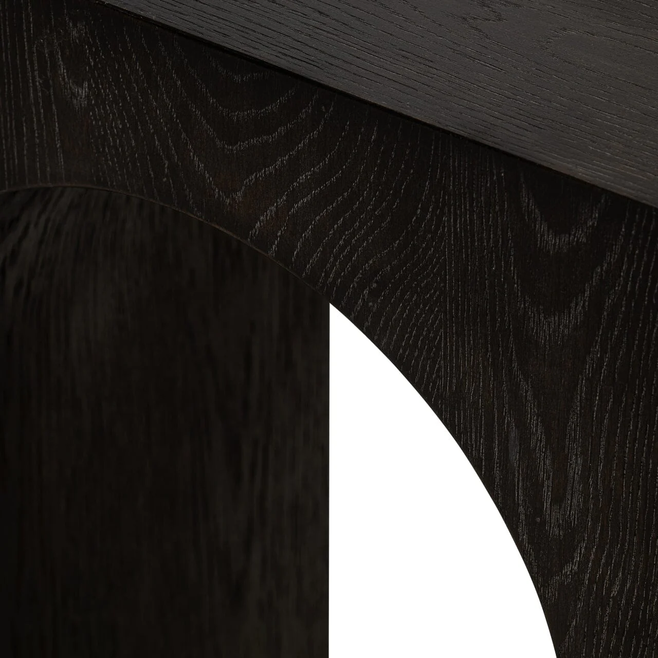 Churchill Black Wooden Arch Console Table - Image 6