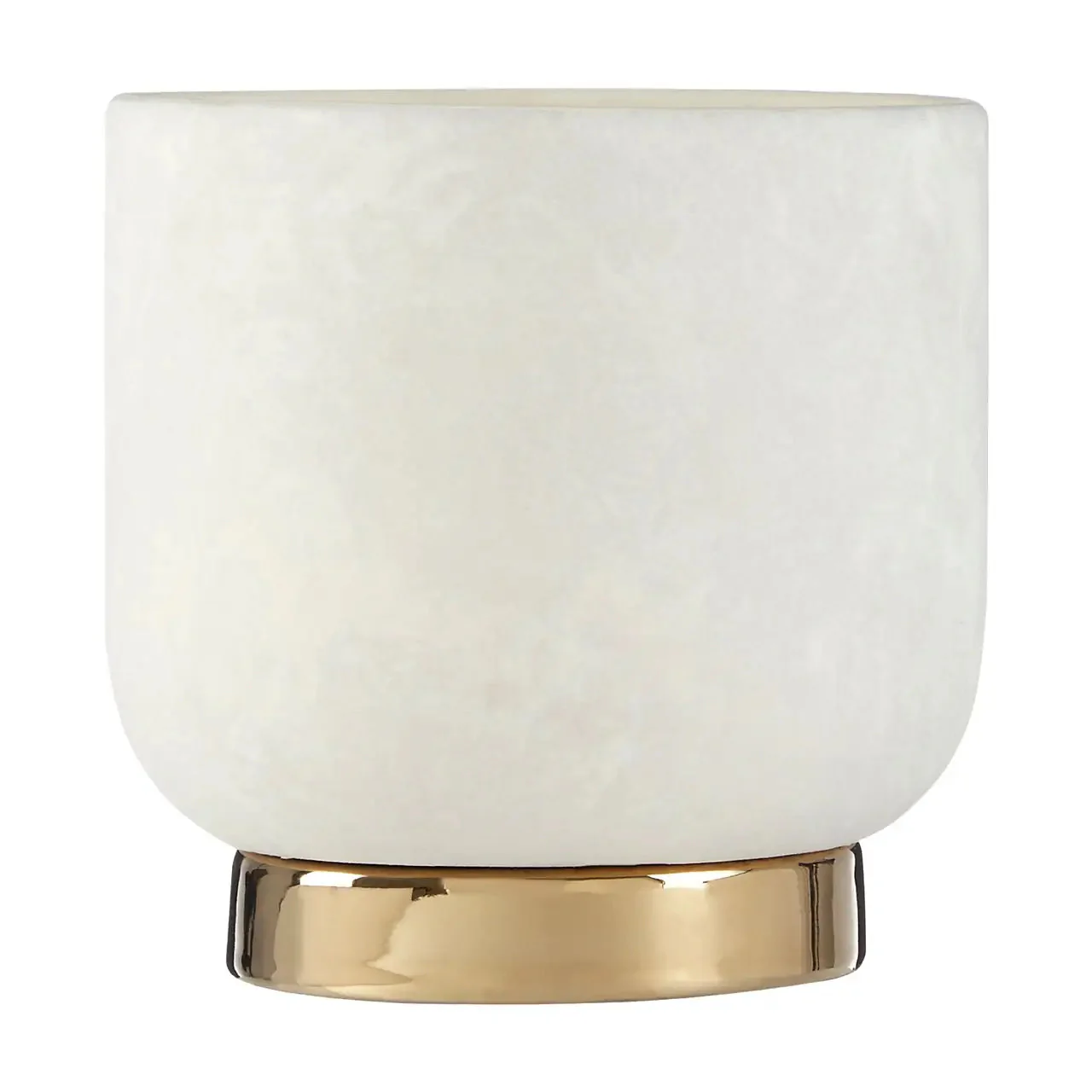 Cinzia Ceramic White & Gold Planter - Image 5