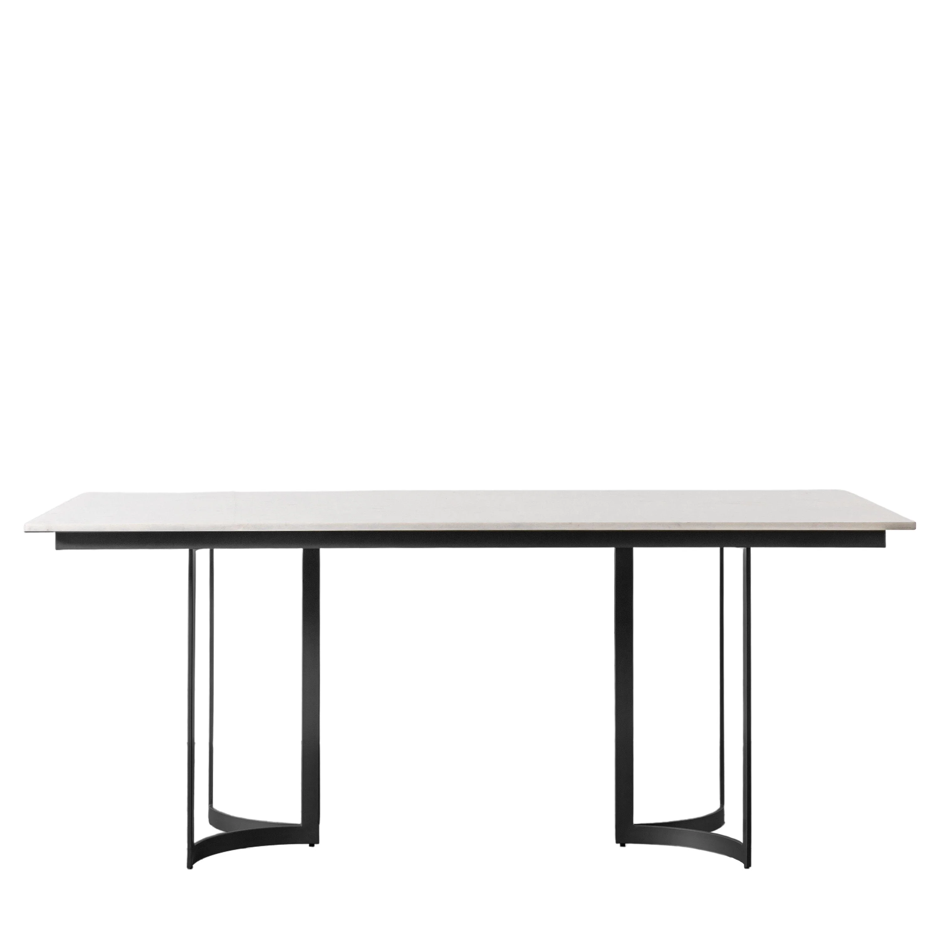 Corazi Marble and Black Dining Table - Image 6