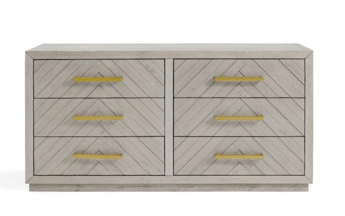 Cortina Premium 6 Drawer Chevron Chest - Image 3