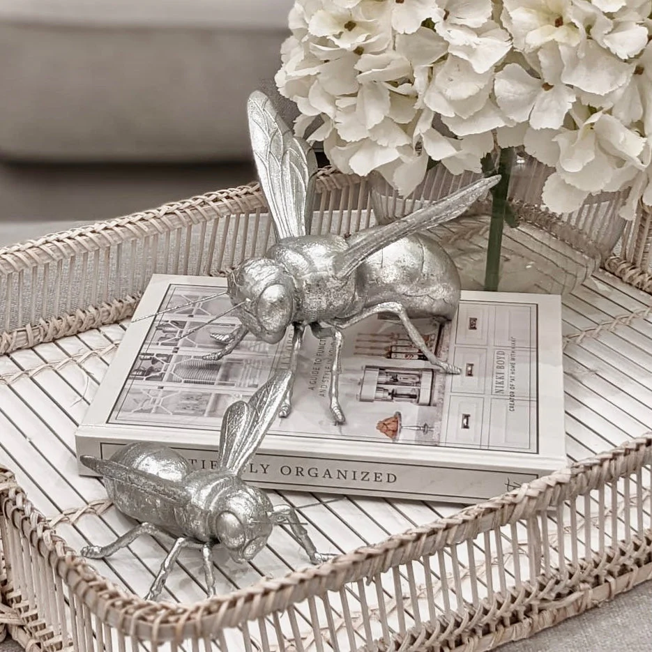 Decorative Silver Bee Ornament - Image 6