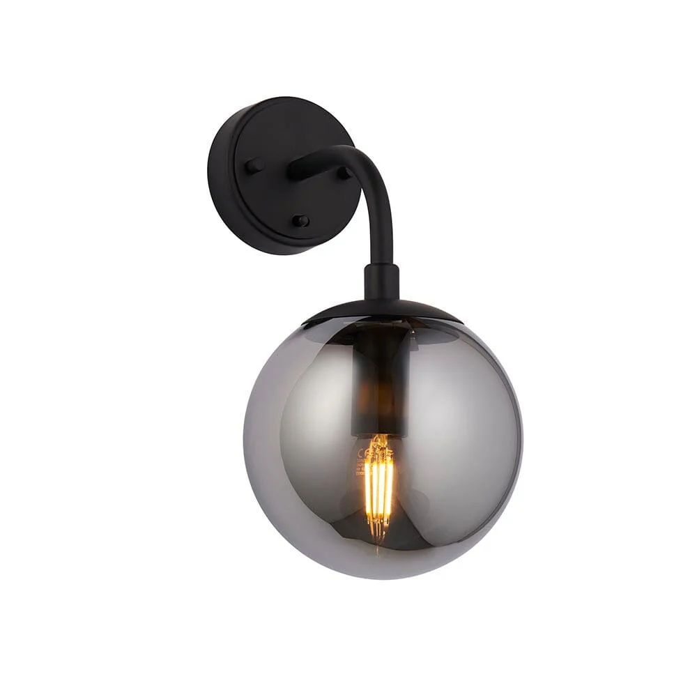 Elowen Smoked Glass Wall Light - Image 4