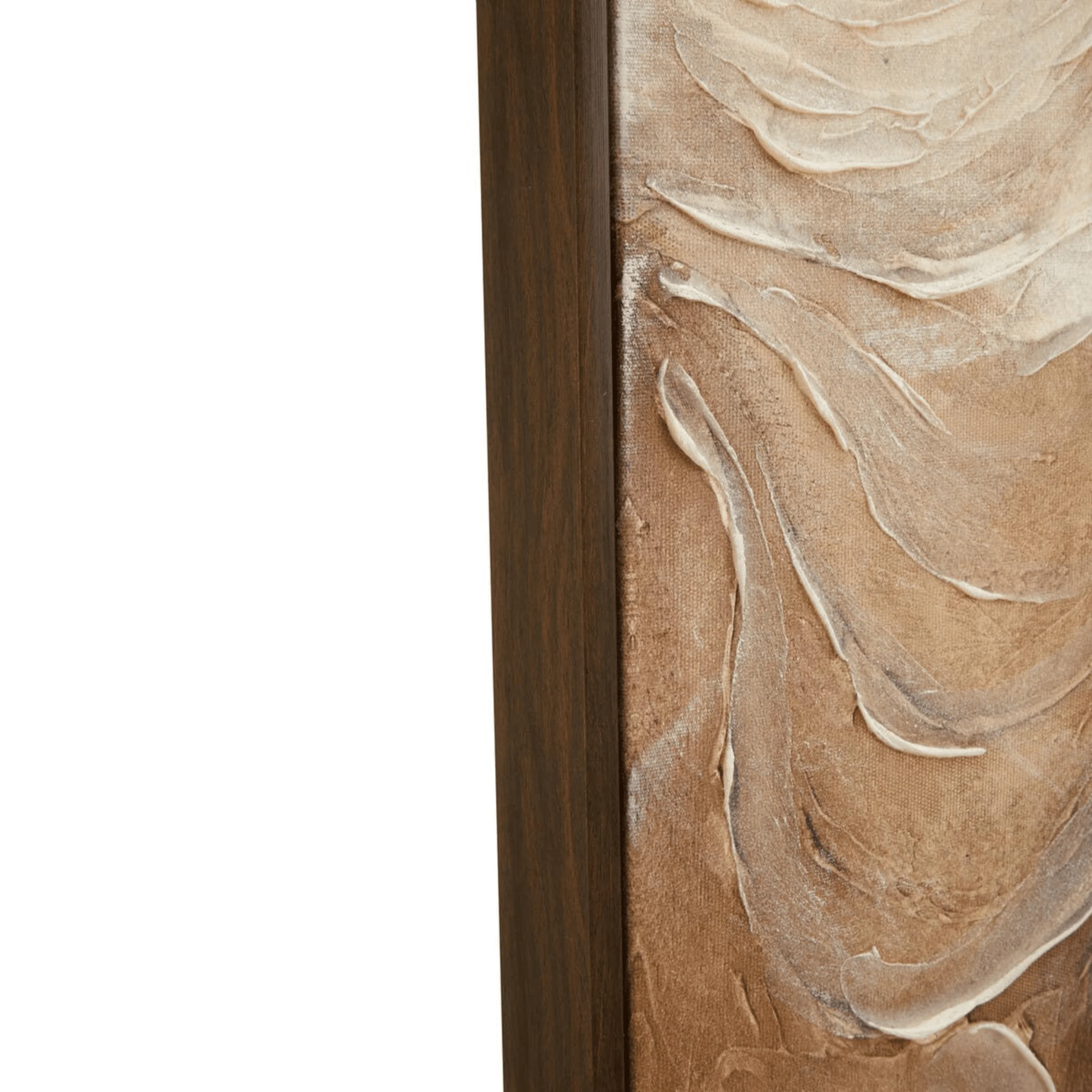 Emile Large Cream & Taupe Abstract Wall Art - Image 3