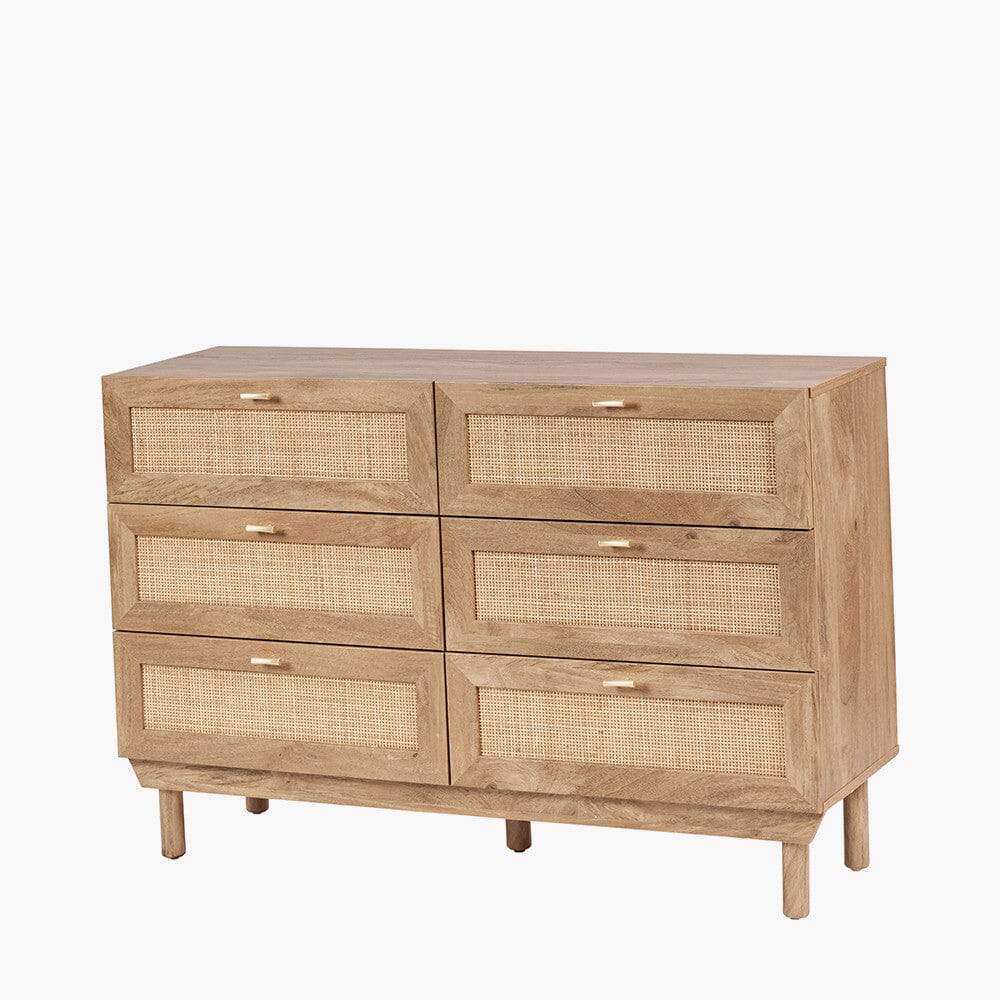 Ethis Natural Rattan 6 Drawer Chest - Image 3