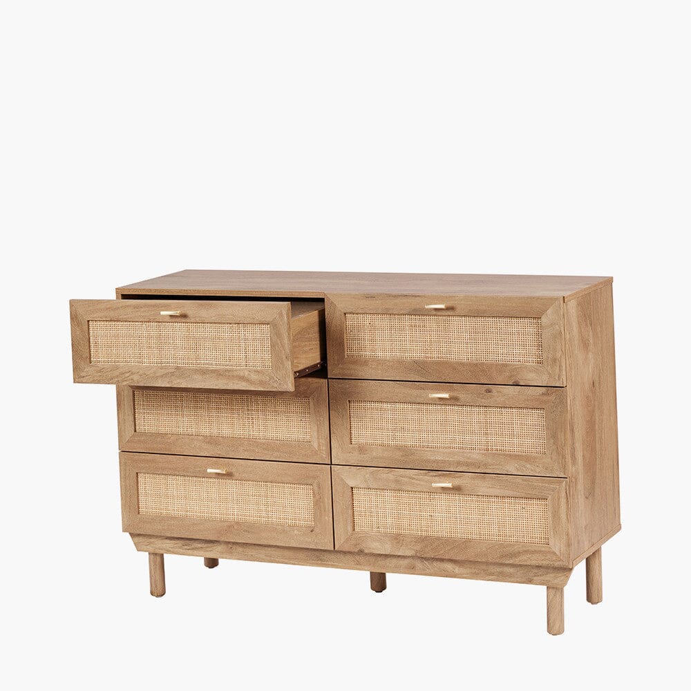 Ethis Natural Rattan 6 Drawer Chest - Image 5