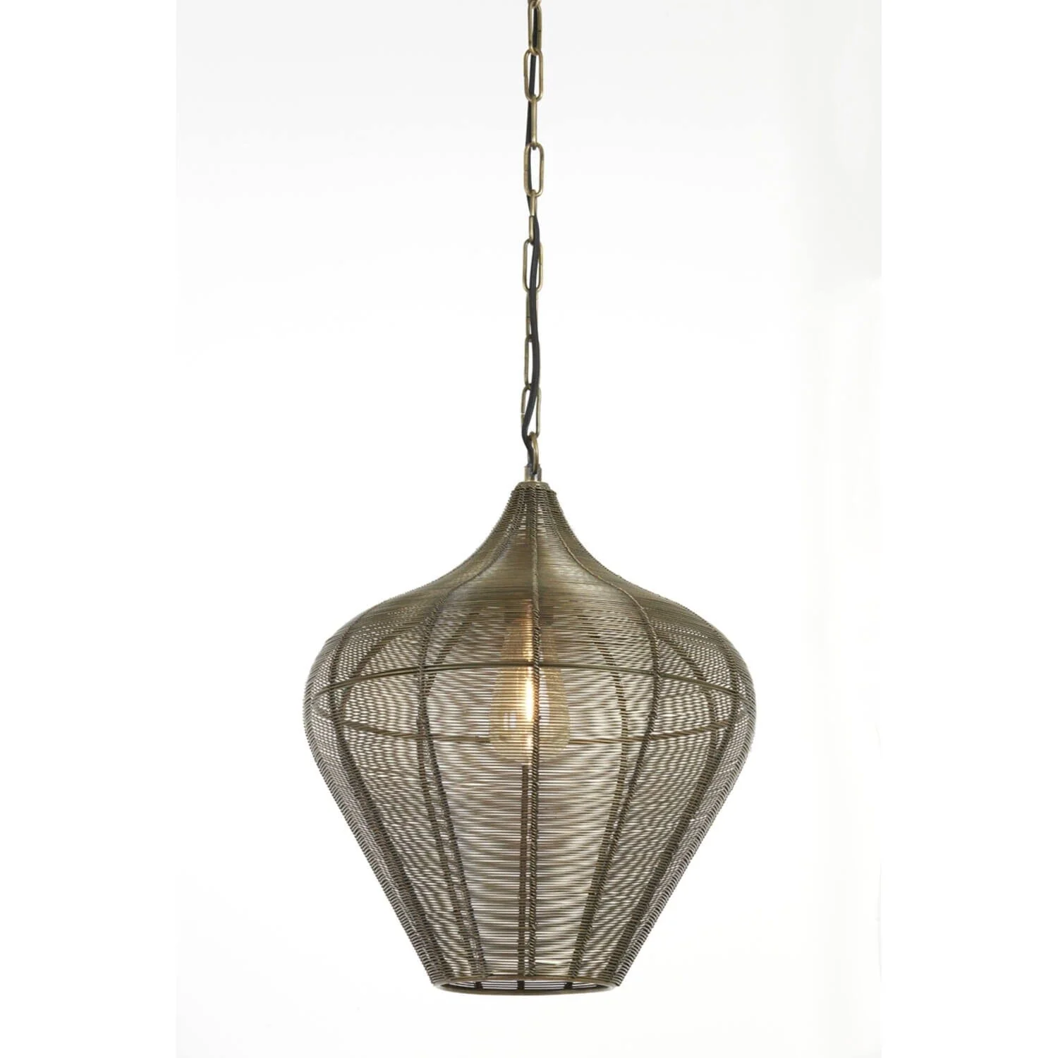 Franklin Antique Bronze Hanging Pendant Ceiling Light - Image 3