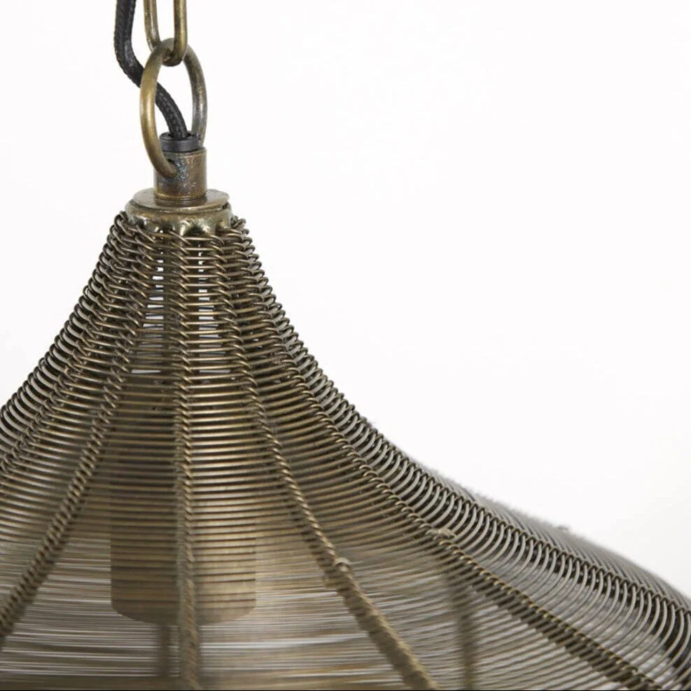 Franklin Antique Bronze Hanging Pendant Ceiling Light - Image 4