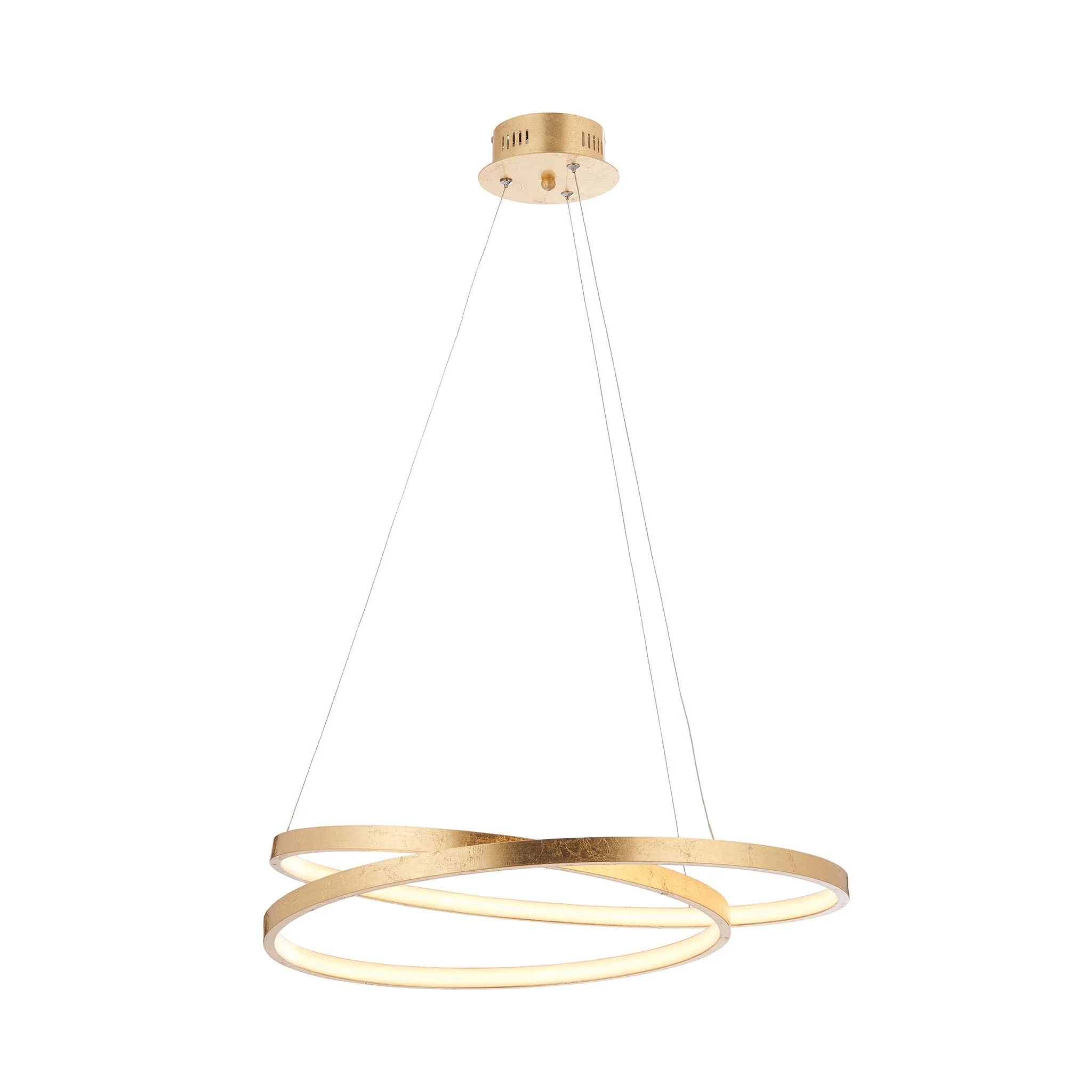 Halo Ring Circular Gold LED Ceiling Light - Image 4