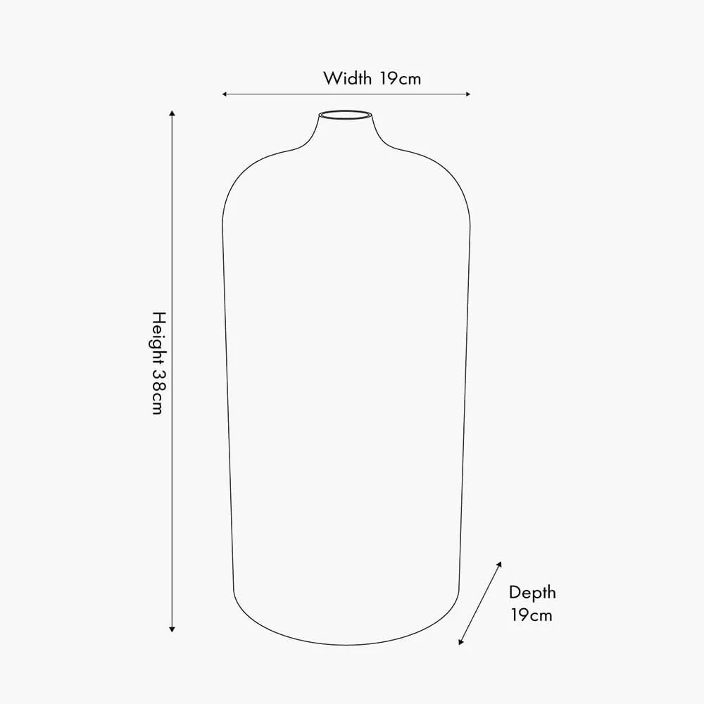 In Stock - Alina Silver Hammered Metal Decorative Vase - Image 3