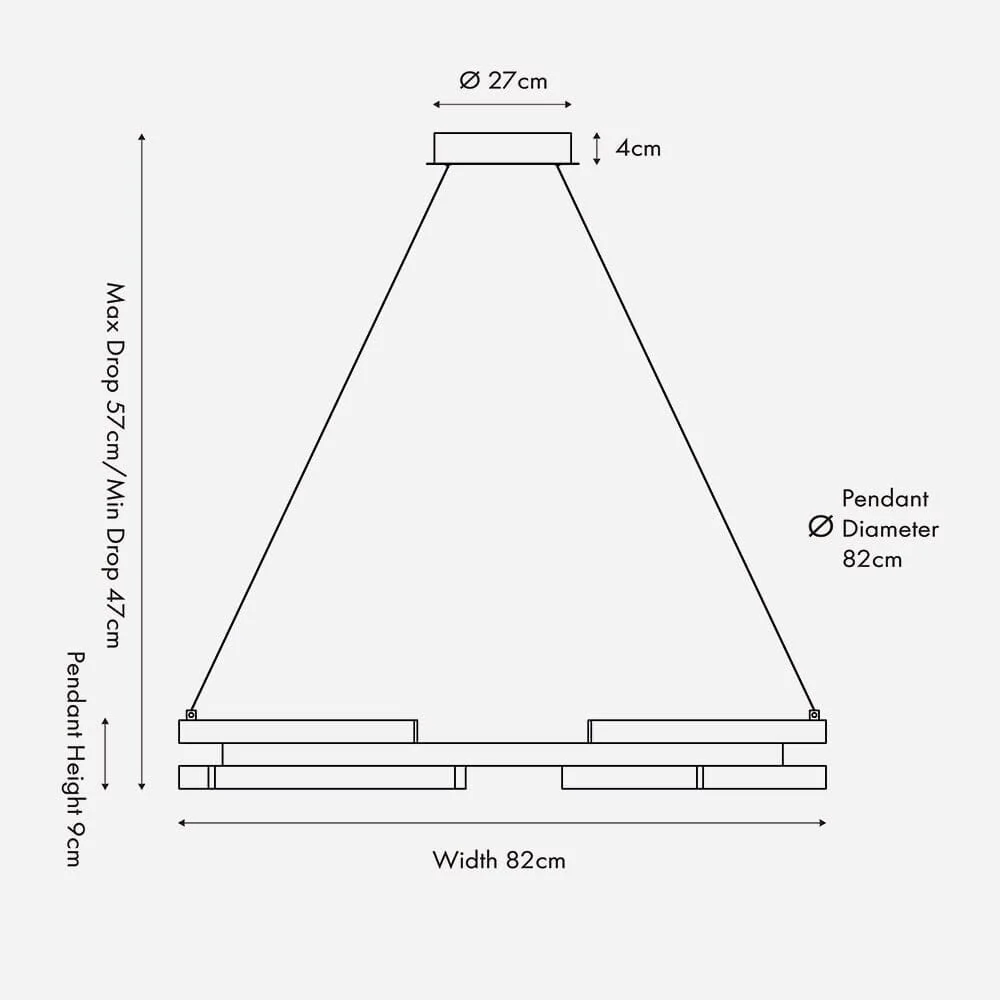 In Stock - Jayden Black Round LED Pendant Ceiling Light - Image 4