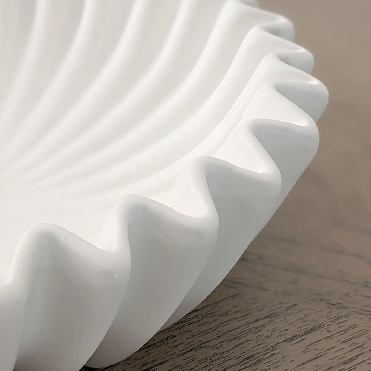 Kingston White Fluted Decorative Bowl - Image 3