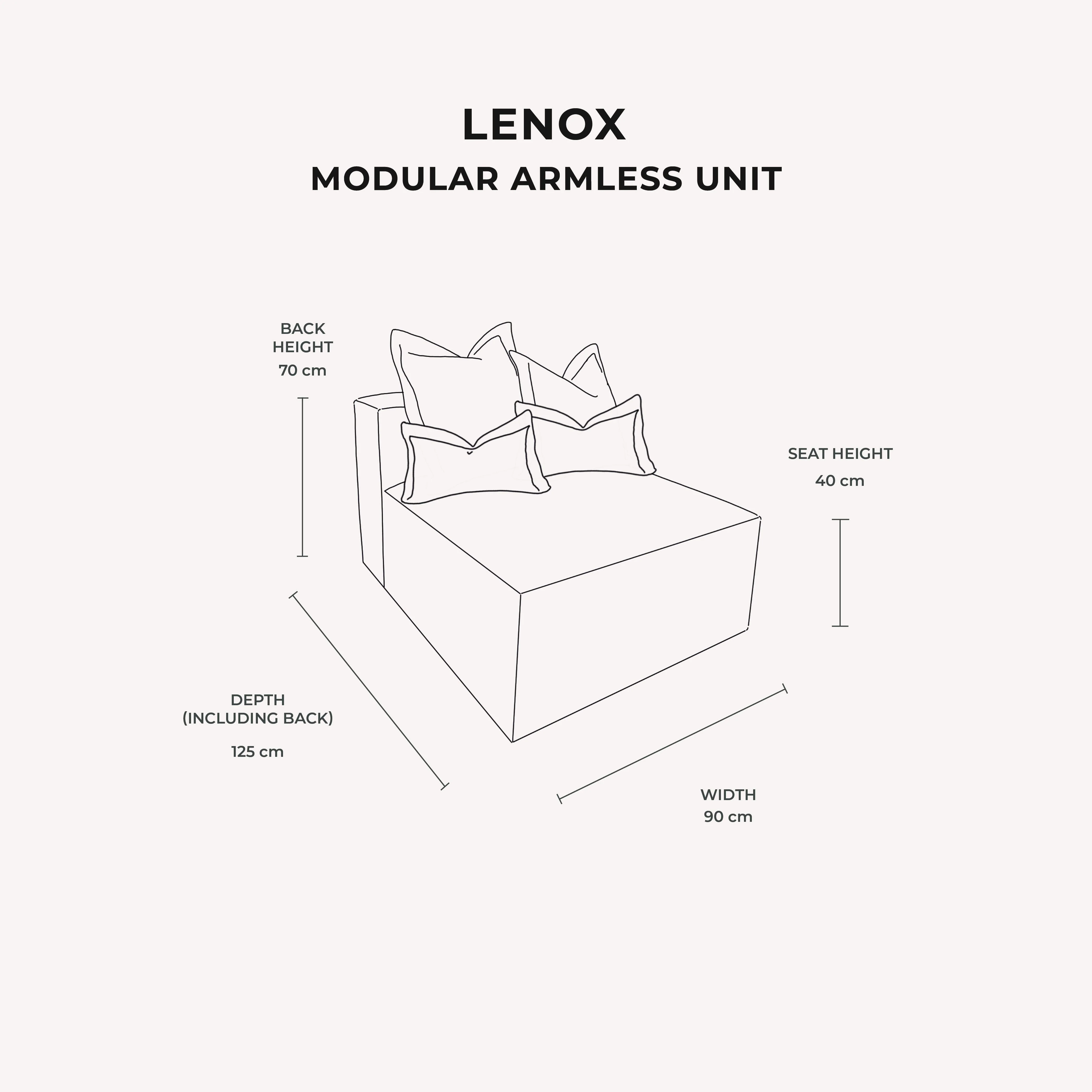 Lenox Shadow Grey Velvet Pillow Back Modular Sofa Range - Image 14