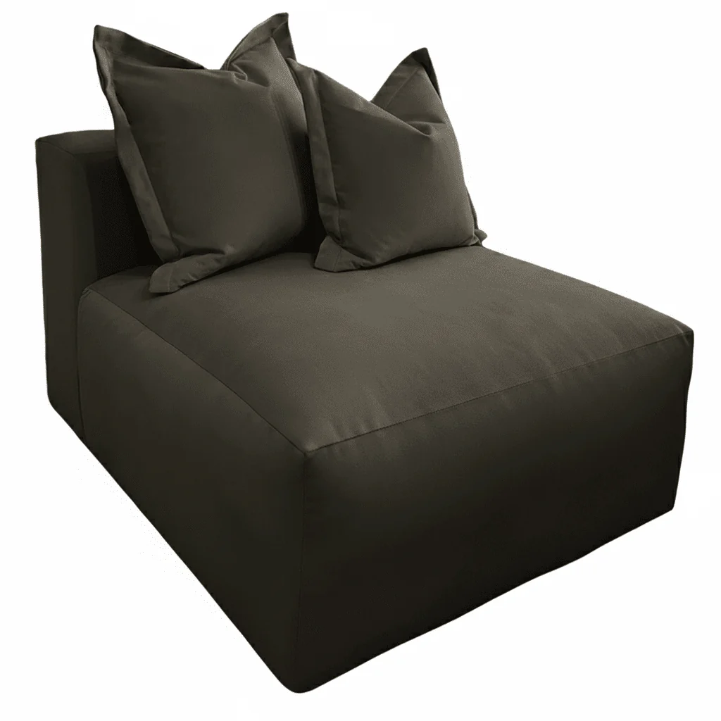 Lenox Shadow Grey Velvet Pillow Back Modular Sofa Range - Image 20
