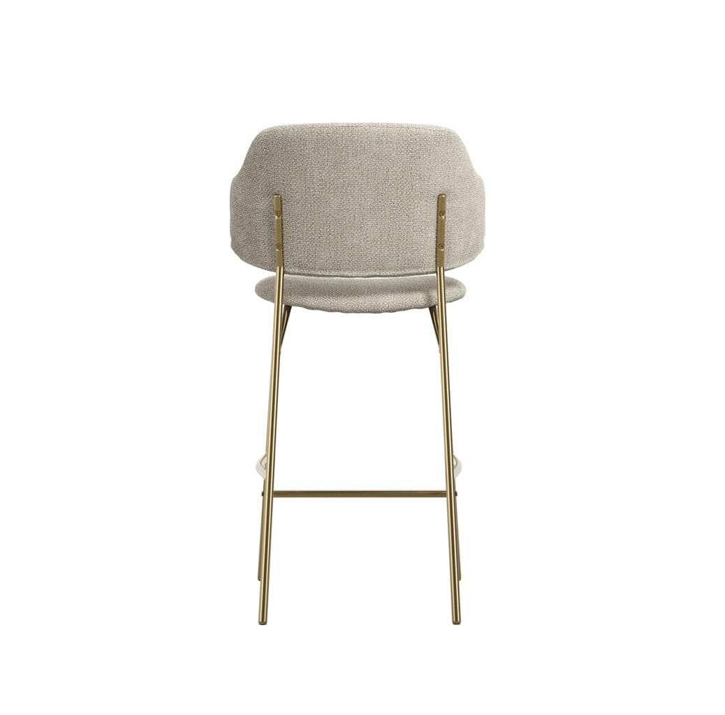 Libbie Beige & Gold Bar Stool - Image 5