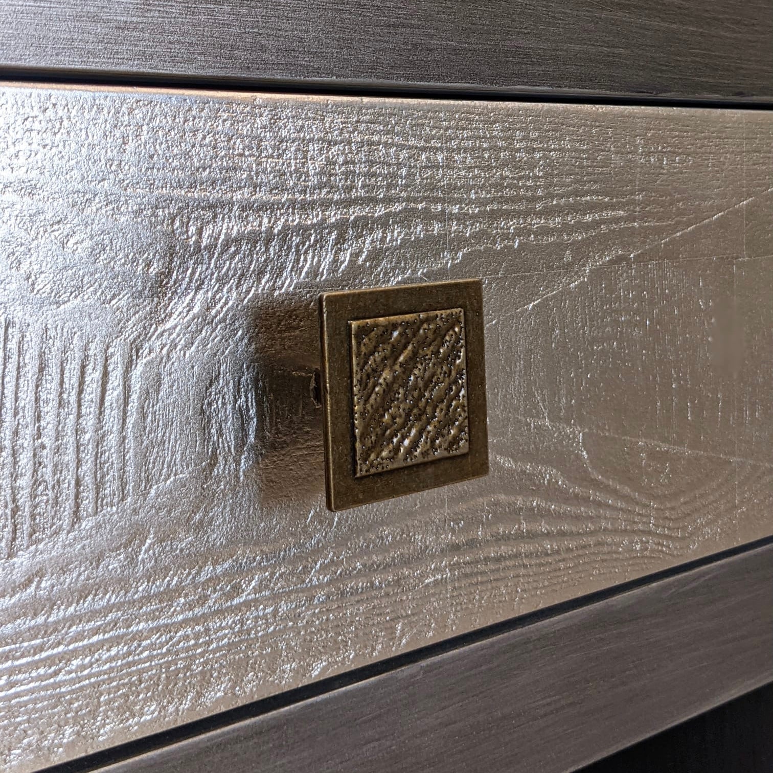 Lockett Premium Silver & Bronze Console Table - Image 4