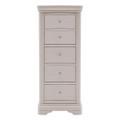 Louvre Taupe Wooden 5 Drawer Tall Chest - Image 4