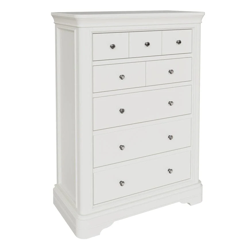 Louvre White Wooden 8 Drawer Chest - Image 3