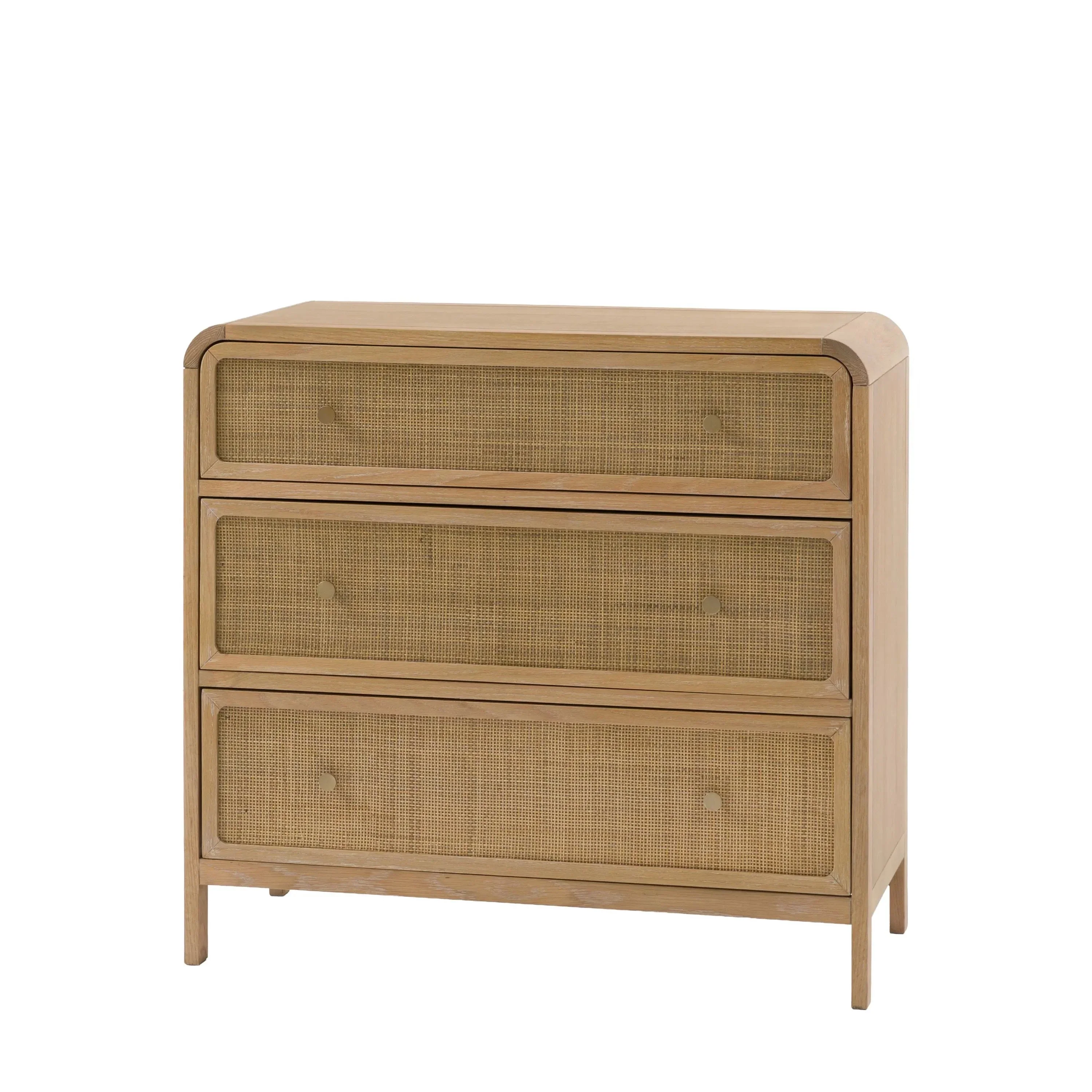 Nook Natural Rattan 3 Drawer Chest - Image 3