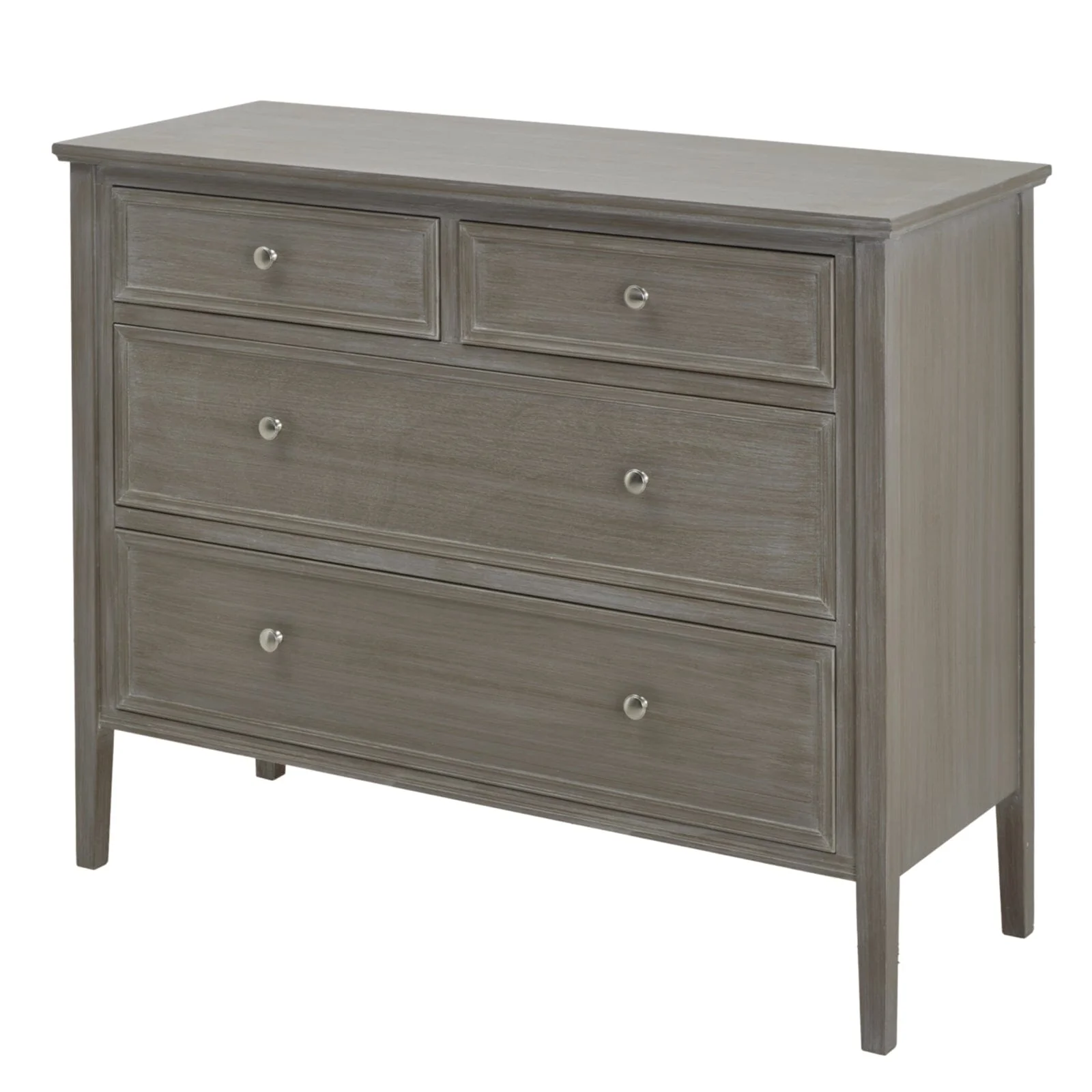 Palma Grey Washed Wood 4 Drawer Chest - Image 3