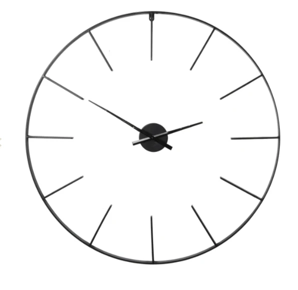 Portland Black Skeleton Wall Clock - Image 5