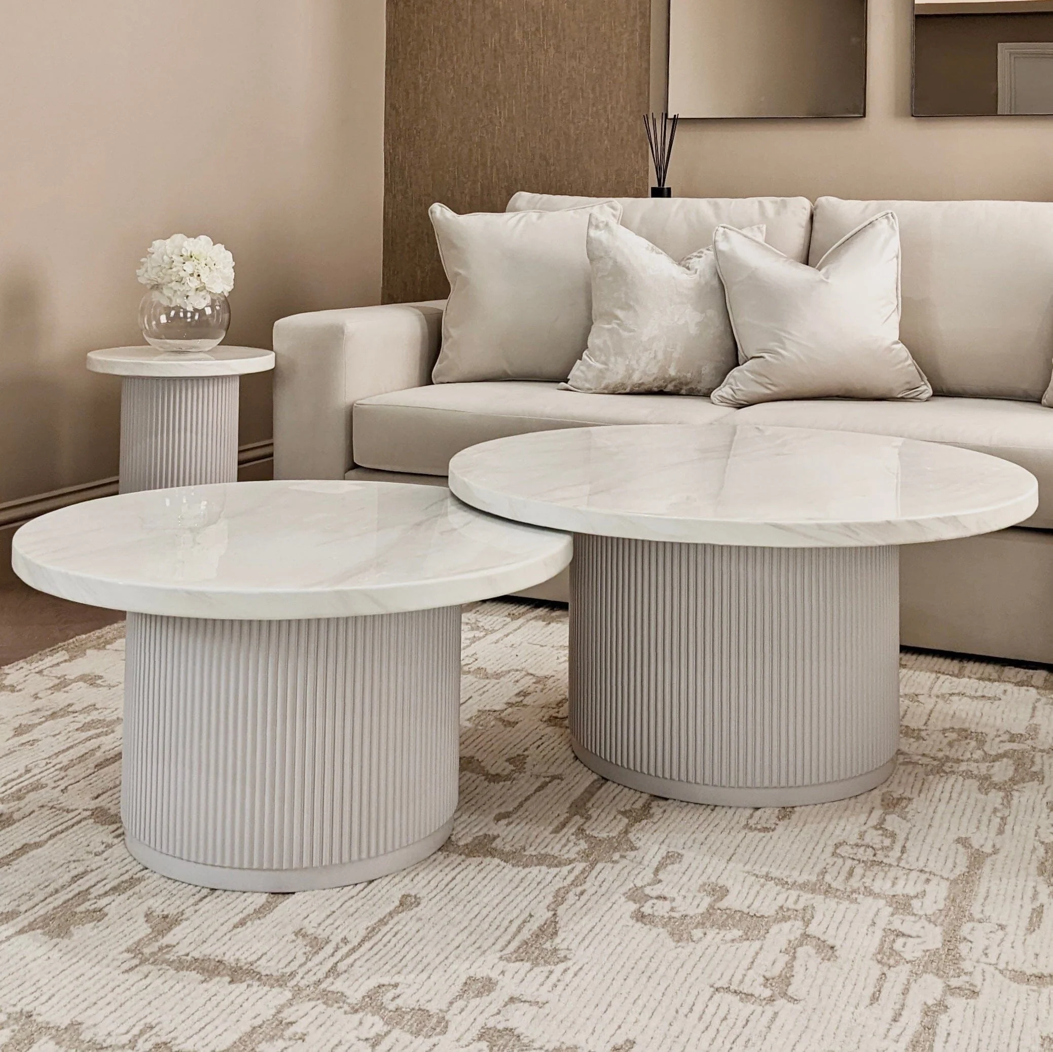 Portobello Medium Marble Coffee Table - Image 3