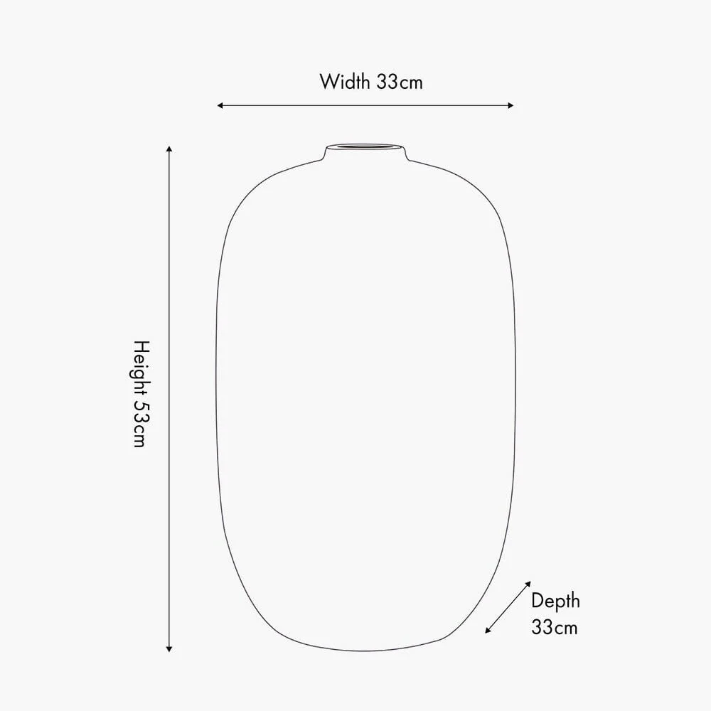 Reese Tall Black Fibrestone Decorative Vase - Image 4