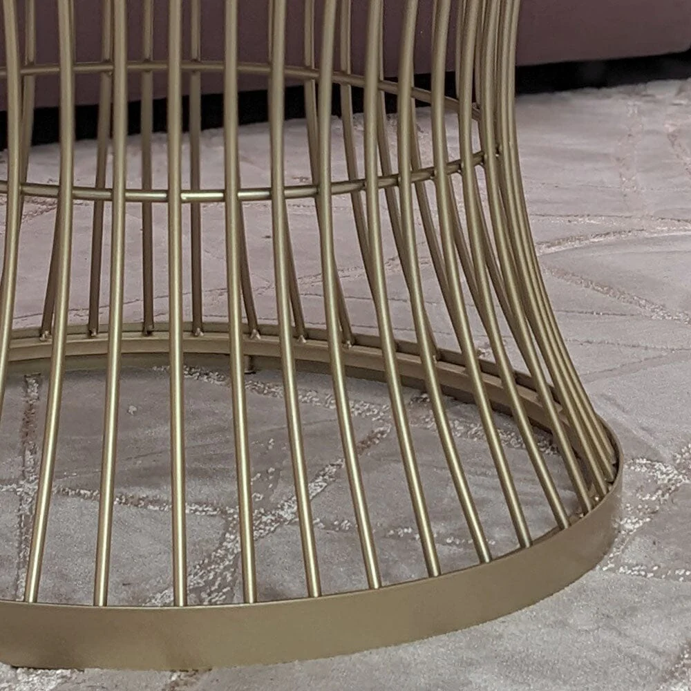 Rothbury Champagne & White Round Coffee Table - Image 3